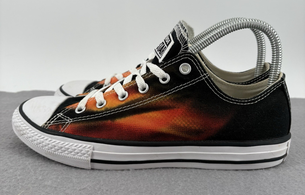 Junior Fire Chuck Taylor Converse All Star Sneaker 651707F Black Orange Size 5